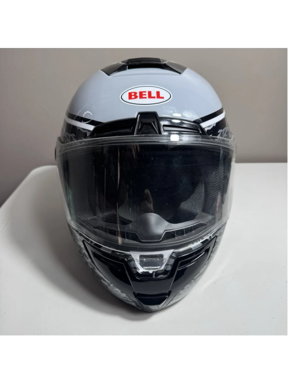 Bell Racing SRT Full Face Helmet XL Assassin Grey White Camo DOT Motorcycle